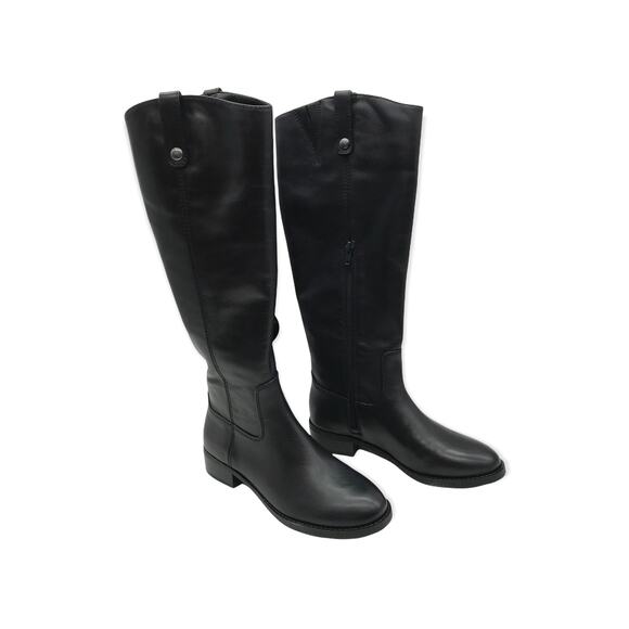 Inc International Concepts Womens Fawne Boots Black Leather Knee High Zip 6 M - Picture 1 of 11
